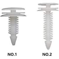 10Pcs Auto Fastener Automobile Door Trim Panel Clip White Push Retainer Bumper Fender Rivets Clips for Car Plastic Rivet