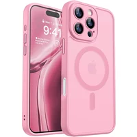 Luxury Transparent Candy Color Matte Hybrid Hard Case For iPhone 17 Air 15 14 13 11 12 16 Pro Max Plus Soft Magnetic For Magsafe
