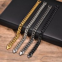 Basic Cuban Chain Bracelets for Men Boys,6/8/10/12MM Stainless Steel Miami Curb Link Chain Wristband,Casual Punk Jewelry Gifts
