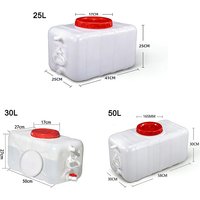 PE Food Grade Water Tank Plastic Bucket Rectangular Water Storage Tower for Water Storage RV Water Tank Camping Jug Portable