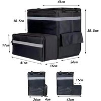 Insulated Food Backpack, Food Delivery Bag, Widened Shoulder Straps, Portable for Picnic Beach Delivery Driver