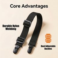 Outdoor Backpack Anti-Slip Fixing Strap Clip-On Style Mountaineering Backpack Anti-Theft Adjustable Chest Buckle Safety Fixing Strap