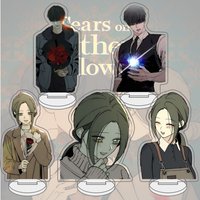 Tears on a Withered Flower Cute New 10cm Acrylic Stand keychain Plate Kawaii Anime Fans Gift Student Festival Room Decor