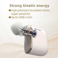 Mini Professional Massage Gun Portable Deep Tissue Impact Massager With Intelligent Pressure Sensor Gym Travel Office Quiet Exer