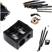 2 Holes Cosmetic Pencil Sharpener for Eyebrow Lip Liner Eyeliner Pen Tool