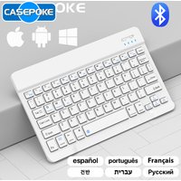 CASEPOKE For iPad Bluetooth Keyboard Mouse For Xiaomi Samsung Huawei Phone Tablet Mini Wireless Keyboard for Android IOS Windows