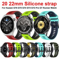20 22mm Silicone Strap For Huawei Watch 3 4 Pro GT 6 5 4 3 46mm/GT3 Pro/GT Runner/GT2 Pro Band For Honor Watch Magic 2 Bracelet