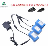 7.4V 12000mah Lipo battery For T188 T888 2011-5 Remote Control Fish Finder Fishing Bait Boat Spare Parts RC toys accessories
