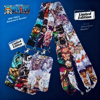Zoro Anime Pirate Cosplay Keychain Neck Strap Card Holder ID Badge Holder Phone Straps Keyrings Lanyard Accessories Gifts for