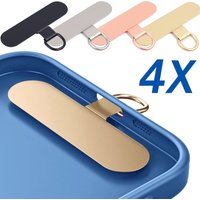 1/2/4PCS Universal Metal Phone Tether Tab Ultra-thin Stainless Steel PLR Replacement Phone Lanyard Straps Cards Hanging Cord Tab