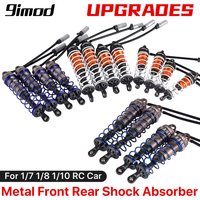9IMOD 2/4pcs Aluminum Alloy Front Rear Oil Shock Absorber Damper Kit for 1/7 DBX-07 1/8 HSP HPI 1/10 Axial SCX10 90046 TRX4