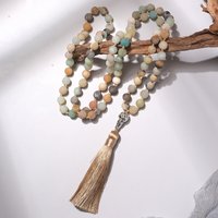 Tasbih prière 99 perles de prière chapelet islamique 8mm Amazonite noué collier Bracelet bijoux musulmans