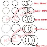 Anneaux de Piston pour Moto, 39mm 44mm 47mm 50mm 52.4mm, pour Dean 6 50 60 80 100 125 150 CC 4 Temps, Imagomoteur Scooter RL Pit Bike