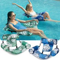 2pcs Inflatable Floating Lounger for Adult,Portable Pool Float Chair,Foldable Recliner for Swimming Pool,Beach Summer Relaxation