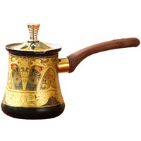 Dzbanek do kawy po turecku ze stali nierdzewnej z długim uchwytem 350/550/720ml, dzbanek do herbaty mlecznej, luksusowy przenośny garnek do topienia czekolady, do użytku kuchennego.
