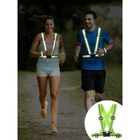 AliExpress NONE Adjustable Lightweight Reflective Vest for Outdoor Night Walking Biking Safety Gear Waterproof Running Safety Vests with Straps