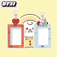 BT21 K-pop artist Card Holder Keychain Small Card Storage Pendant ID Photo Storage Card Bag Acrylic Photo Display Frame 2026