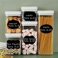 Bamboo Popsicle Stick Kitchen Utensil Self-Adhesive Labels for Handwritten Notes