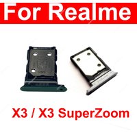 SIM Card Tray For Realme X3 SuperZoom Sim Card Slot Tray Holder Adapter Replacement Parts
