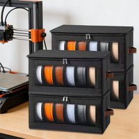 3D Printer Filament Storage Bag Moisture Proof Organizer Clear Window Pouch For 1kg PLA PETG TPU ABS Spools Foldable Carrier Bin