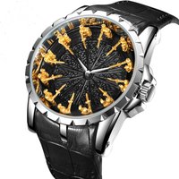 UTHAI CQ312 Medieval style men's waterproof twelve knight quartz watch and the best choice for gift giving occasions