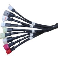 BS6 8in1 Bike Cable OBD One-to-many Extension Wire Compatible with Euro 4 MotorcycleTest Cable for Yamaha Suzuki Kawasaki Honda