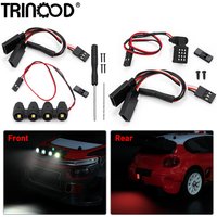AXSPEED RC LED Lights Kit Front Spotlight Bar Rear Taillight Lamp for 1/14 MJX Hyper Go 14303 Upgrade Parts