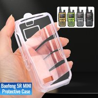 ABBREE Transparent Walkie Talkie Protective Case TPU Material Drop Druable Protection Dustproof Only for UV-5R Mini Radio