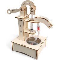 Wooden Pumping Machine Model Puzzles Science Toy Funny Technology Physics Kit Educational Toys for Learning STEM Toy