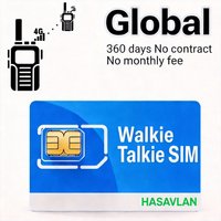 global ptt walkie talkie sim card Global no contract 1GB/360 days 4G LTE IoT SIM for POC PTT radios for K300 etc.