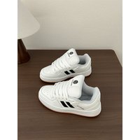 Hong Kong Style Low Top Bread Shoes Men's Casual Sports Shoes Couple Match All-Match White Shoes Leisure Board Sports Shoes