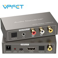 HDMI ARC Audio Converter ARC to Optical Coaxial RCA 3.5mm AUX Adapter DTS Dolby AC3 LPCM Decoder for TV Soundbar Home Theater