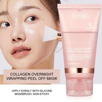 Masque facial décollable au collagène pour la nuit, masque d'emballage de nuit au collagène coréen, hydrate en profondeur, masque de soins de nuit, crème 75ml