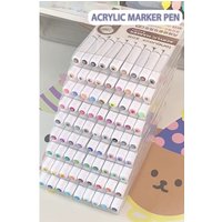 Languo 45-171 Colors Soft Brush Acrylic Marker Pen Set,DIY Hand Drawn,Student Graffiti Paint Art Acrylic Paint Pens
