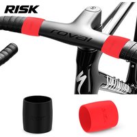2pcs/bag RISK Road Bike Elasticity Handlebar Strap Bar Tape Fixed Ring Sleeve Loops Silicone Band