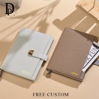Custom Name Leather Cover Notebook Business Office Luxury Student Calendar Metting Record Schedule Planner Engraving Diary Books