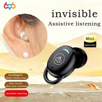 New Mini In-ear Hearing Aid Headphones Noise Reduction Blue Tooth Call Headset Music Playing Assistive Listening Earphone