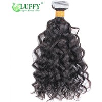 Water Wave Tape In Human Hair Extensions Curly Brazilian Remy Hair for Black Women Invisible Skin Weft Tape Ins Human Hair