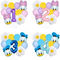 Cute Mickey Minnie Mouse Party Balloons Boys and Girls Baby Shower Birthday Party Decorations Kids Classic Toys Air Gift