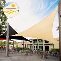 Heavy Duty Triangle Sun Shade Sail, Easy to Install Outdoor Canopy for Garden, Patio, Pool
