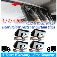 1/2/4 Pieces Curtain Clip 8200163859 For Fluence Laguna 2 Scenic For Megane 2 3 Car Door Side Holder Fastener Clips Auto Parts