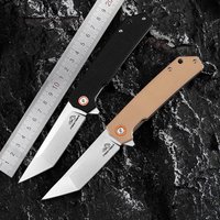 FREETIGER Tanto Folding EDC Knife D2 Survival Multitool for Hunting Bushcraft Camping Utility Hand Tools EDC Gadgets FT938