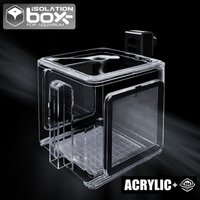 Boîte d'isolation en acrylique précieux pour poissons d'aquarium, maille en acier inoxydable, boîte d'incubation pneumatique, salle d'élevage ornementale, petit