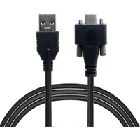 3M USB C Data Cable Type-C with Screws Locking Mount 5Gbps Industrial Camera Cable Cameralink for RealSense R200 SR300 D415 D435