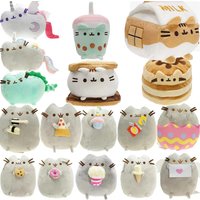 Simulierte Katzenpuppe Plüschtier Anime-Katze Weiche Heimdekoration Tischdekoration Schlafzimmerdekoration Kinderspielzeug-Serie Zubehör Geschenke