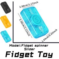 edc fidget magnetic slider and fidegt spinner stress-relieving toy luminous anxiety adult translucent toys kids gift