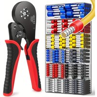 Crimping Pliers Ferrule Sleeves Tubular Terminal Tools HSC8 16-6 Wire Crimper Household Electrical Sets 1200pcs Terminal