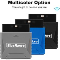 2025 Bitfunx PS2 Mini Blueretro Compatible with PS2 PS1 Adapter Wireless Controller Multiplayer Wireless Controllers for PS1