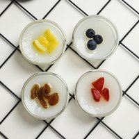 Bozai Cake Bowl Glass BPA Free Lead-Free Clear Pudding Bowls For Home Use