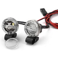 2PCS 1/10 1/8 LED Spotlight Headlight Roof Light Searchlight For Axial TRX4 SCX10 1/10 1/8 RC Crawler Car Super Bright Lighting